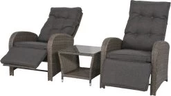 Loungeset Duoset Melia 2 Verstelbare Stoelen + Tafel - Balkonset -Tuinverzorgings Winkel 1200x682 2