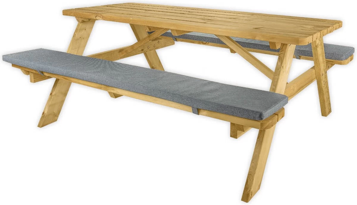 Goedkopepicknicktafels.nl | 180cm Lange Picknicktafel | Tuintafel 6 Persoons | De Luxe 180cm Lang | Geïmpregneerd Grenen Hout! 6 Goedkopepicknicktafels.nl | 180cm Lange Picknicktafel | Tuintafel 6 Persoons | De Luxe 180cm Lang | Geïmpregneerd Grenen Hout! - Afbeelding 4