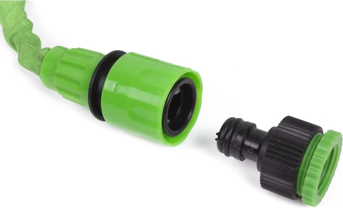 Benson - Tuinslang - Fexibel - 10 Meter - Tuinslang Met Koppeling - Spuitpistool - Groen 5 Benson - Tuinslang - Fexibel - 10 Meter - Tuinslang Met Koppeling - Spuitpistool - Groen - Afbeelding 3