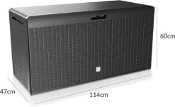 Prosperplast Opbergbox Met Deksel – Waterdicht Wielen 290 L -Antraciet 13 Prosperplast Opbergbox Met Deksel – Waterdicht Wielen 290 L -Antraciet -Tuinverzorgings Winkel 1200x732 1