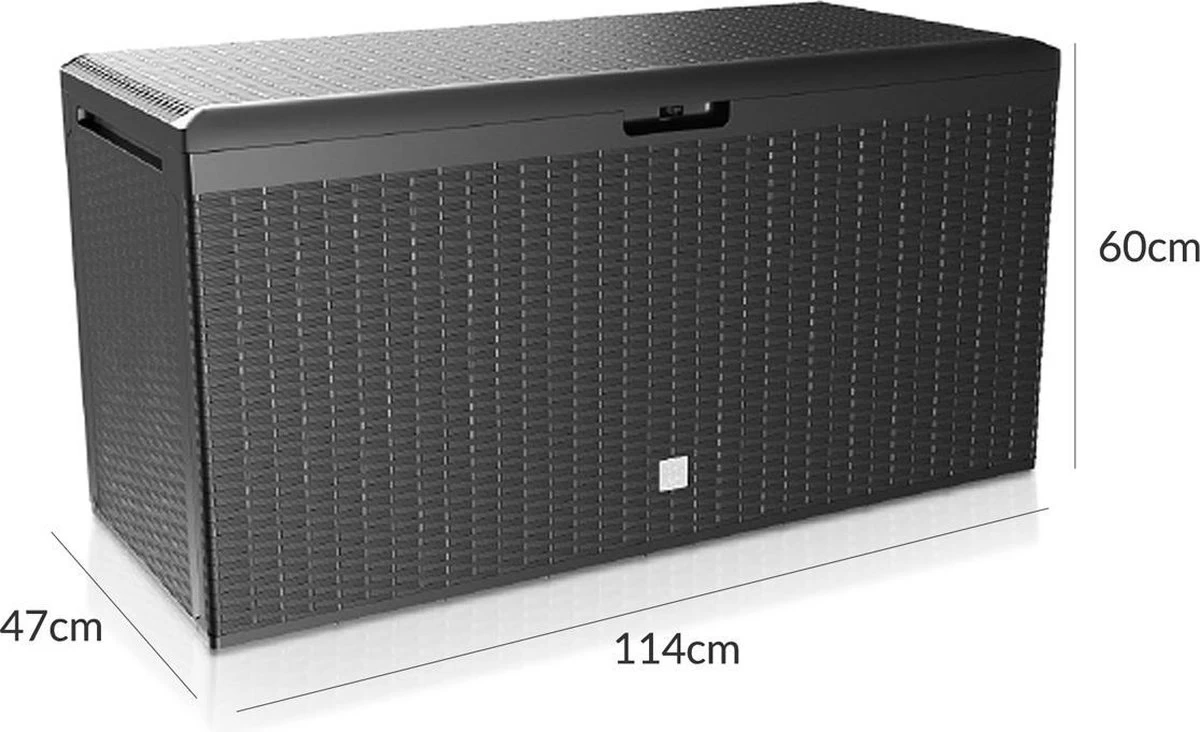 Prosperplast Opbergbox Met Deksel – Waterdicht Wielen 290 L -Antraciet 8 Prosperplast Opbergbox Met Deksel – Waterdicht Wielen 290 L -Antraciet - Afbeelding 6