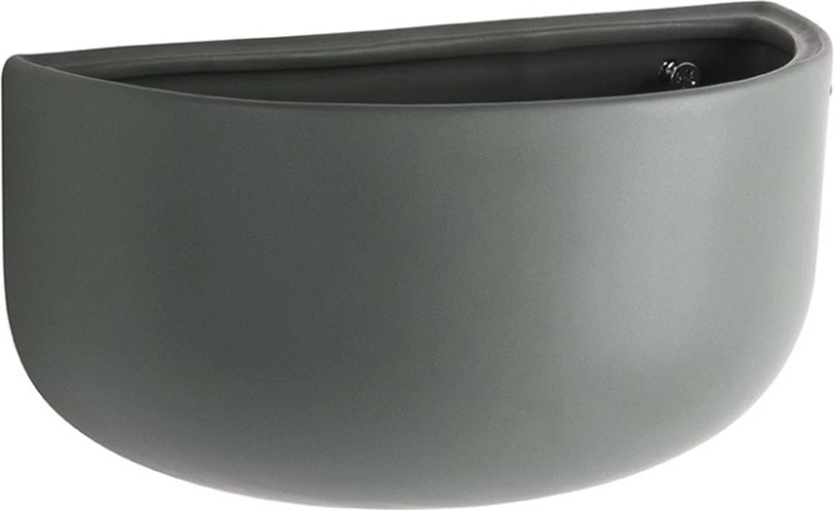 Pt Wand Bloempot Oval Wide - Green 5 Pt Wand Bloempot Oval Wide - Green - Afbeelding 3