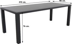 Alma Tuintafel Antraciet - 210 X 90 Cm. 21 Alma Tuintafel Antraciet - 210 X 90 Cm. -Tuinverzorgings Winkel 1200x743 3