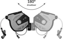 CoolHome Wandslangenbox 15 Meter + 1,5 Meter - Tuinslang Met Haspel- Slangenhouder 180° Draaibaar - Tuinslanghaspel Zwart - Grijs -Tuinverzorgings Winkel 1200x751 8