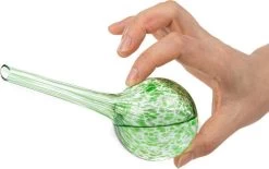 Merkloos Decopatent® 4 Stuks - Waterdruppelaar Voor Planten - Watergever - Glas - Waterbollen - Watergeefsysteem - Plantenbollen - Groen -Tuinverzorgings Winkel 1200x752 2