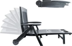 Casaria Ligstoel Zircone – Verstelbaar/Wielen Tot 120 Kg – Antraciet -Tuinverzorgings Winkel 1200x766 1