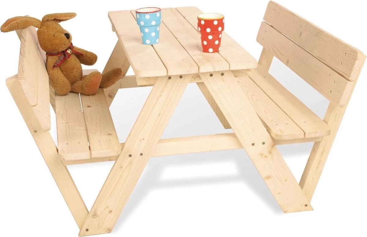 Pinolino Kinderpicknicktafel Nicki Met Rugleuning Voor 4 Personen 3 Pinolino Kinderpicknicktafel Nicki Met Rugleuning Voor 4 Personen