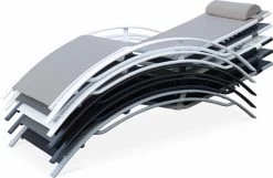 Alice's Garden Louisa Ligstoelen - Aluminium/Textileen - 1,67 M - Antraciet/Grijs -Tuinverzorgings Winkel 1200x780 1