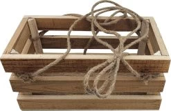 Merkloos Plantenhanger 30x15x15cm | Houten Krat | Handgemaakt | Planten-houder / Hang-plant | Planten Accessoires | Hout | -Tuinverzorgings Winkel 1200x783 8