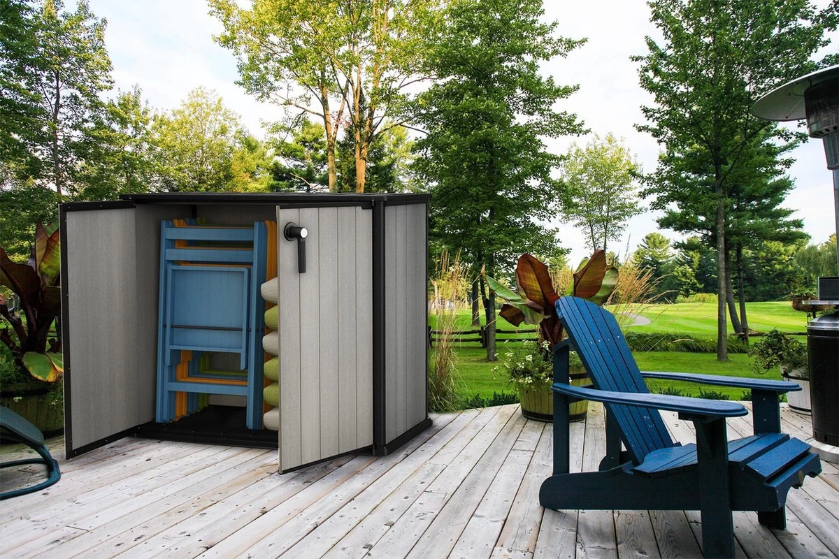 Keter Patio Store Opbergkast - 139,5x77x120cm - Grijs 8 Keter Patio Store Opbergkast - 139,5x77x120cm - Grijs - Afbeelding 6