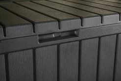 Keter Kentwood Opbergbox - 128x53.6x59 Cm - 350 L - Grafiet -Tuinverzorgings Winkel 1200x800 134
