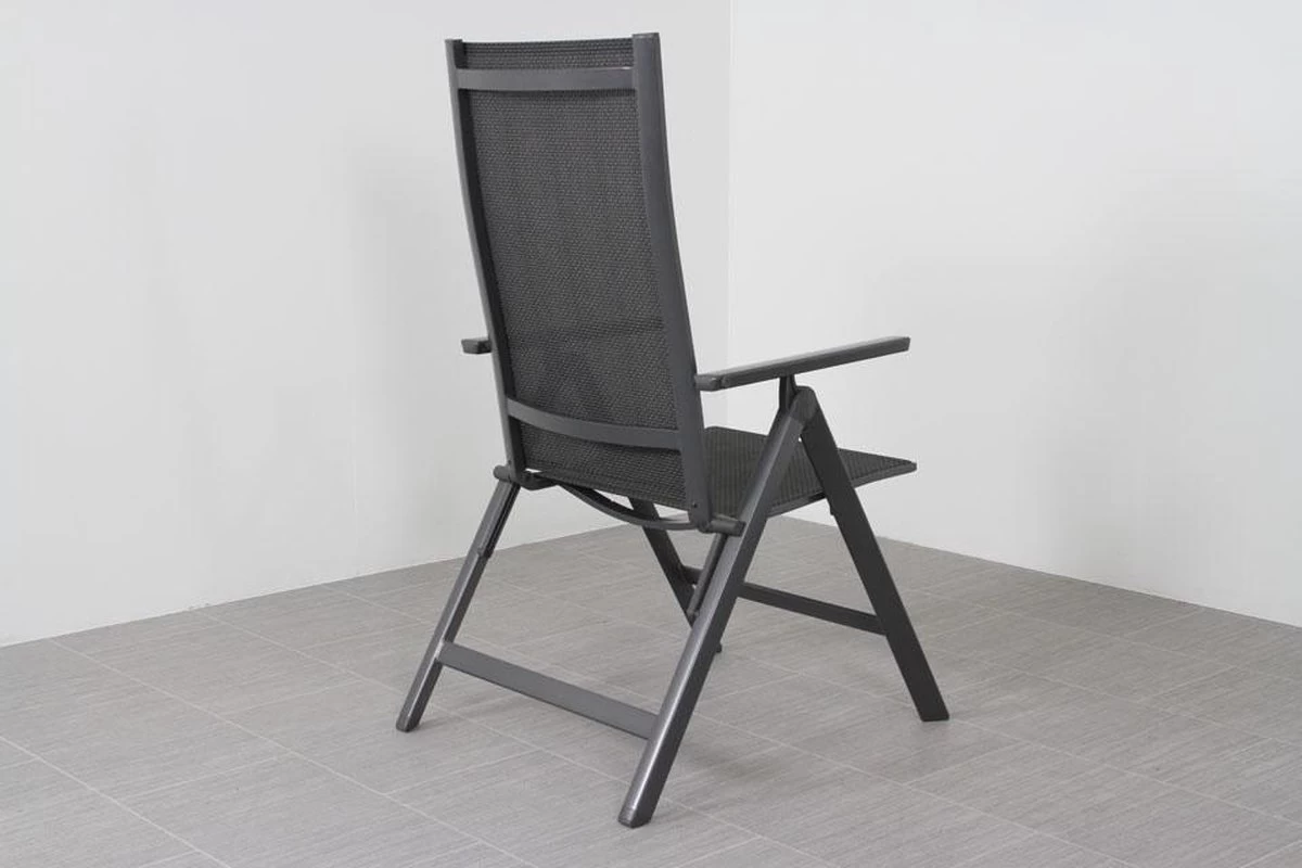 Hartman Aruba Aluminium Tuinstoel - Antraciet Verstelbaar 19 Hartman Aruba Aluminium Tuinstoel - Antraciet Verstelbaar - Afbeelding 17