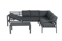 Garden Impressions Lexinton Loungeset - Verstelbaar - Aluminium - Zwart -Tuinverzorgings Winkel 1200x800 182