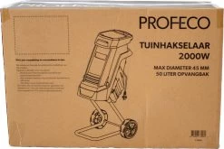 Profeco Stille Hakselaar 2000W - Tuinhakselaar - Versnipperaar Voor 45mm Takdikte - Incl. 50 Liter Opvangzak En Veilige Duwstok -Tuinverzorgings Winkel 1200x800 237