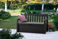 Keter Eden Garden Bench Opbergbank - 265L - 140x60x84cm - Zwart/Grijs -Tuinverzorgings Winkel 1200x800 25