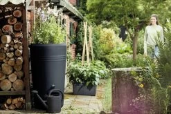 Elho Green Basics Regenton - Regenton - Living Black - Buiten - 200 Liter -Tuinverzorgings Winkel 1200x800 424