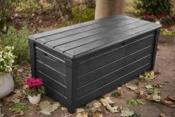Keter Brightwood Opbergbox - 455L - 145x69,7x60,3 Cm - Grafiet -Tuinverzorgings Winkel 1200x801 5