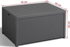 Allibert Arica Tuintafel - 79x59,5x42 Cm - Grafiet -Tuinverzorgings Winkel 1200x806 2
