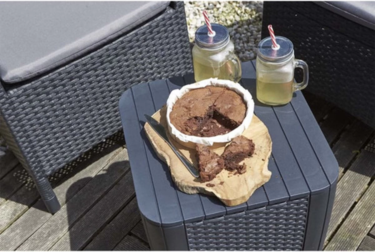 ALLIBERT Keter Luzon Opbergtafel - 39x39x43cm - Donkergrijs 15 ALLIBERT Keter Luzon Opbergtafel - 39x39x43cm - Donkergrijs - Afbeelding 13