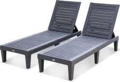 Set Van 2 Ligstoelen, PIA, Ligstoel Met Verschillende Standen, Van Kunststof, Zwart 9 Set Van 2 Ligstoelen, PIA, Ligstoel Met Verschillende Standen, Van Kunststof, Zwart -Tuinverzorgings Winkel 1200x820 5