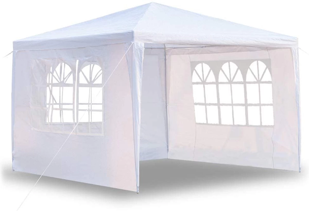 MaxxGarden Partytent - Paviljoen - 3x4m - Incl. Zijwanden - Waterdicht - Wit 3 MaxxGarden Partytent - Paviljoen - 3x4m - Incl. Zijwanden - Waterdicht - Wit