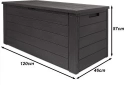 Merkloos Woody Tuin Opbergbox - 324 Liter 45x120x60 Cm - Tuinkussenbox - Antraciet/bruin 16 Merkloos Woody Tuin Opbergbox - 324 Liter 45x120x60 Cm - Tuinkussenbox - Antraciet/bruin -Tuinverzorgings Winkel 1200x826