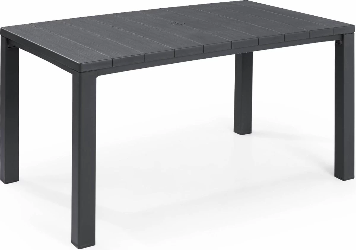 Alice's Garden Tuintafel JULIE - 147x90x74 - 4-6 Personen - Kunsthars - Grafiet 3 Alice's Garden Tuintafel JULIE - 147x90x74 - 4-6 Personen - Kunsthars - Grafiet