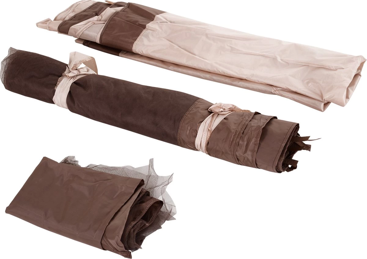 Outsunny Paviljoen Met Zijwanden Partytent Tuintent Popup 3,25 X 3,25 M Khaki 840-166 9 Outsunny Paviljoen Met Zijwanden Partytent Tuintent Popup 3,25 X 3,25 M Khaki 840-166 - Afbeelding 7