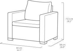 Allibert California Loungeset - 5 Personen - Cappuccino 32 Allibert California Loungeset - 5 Personen - Cappuccino -Tuinverzorgings Winkel 1200x847