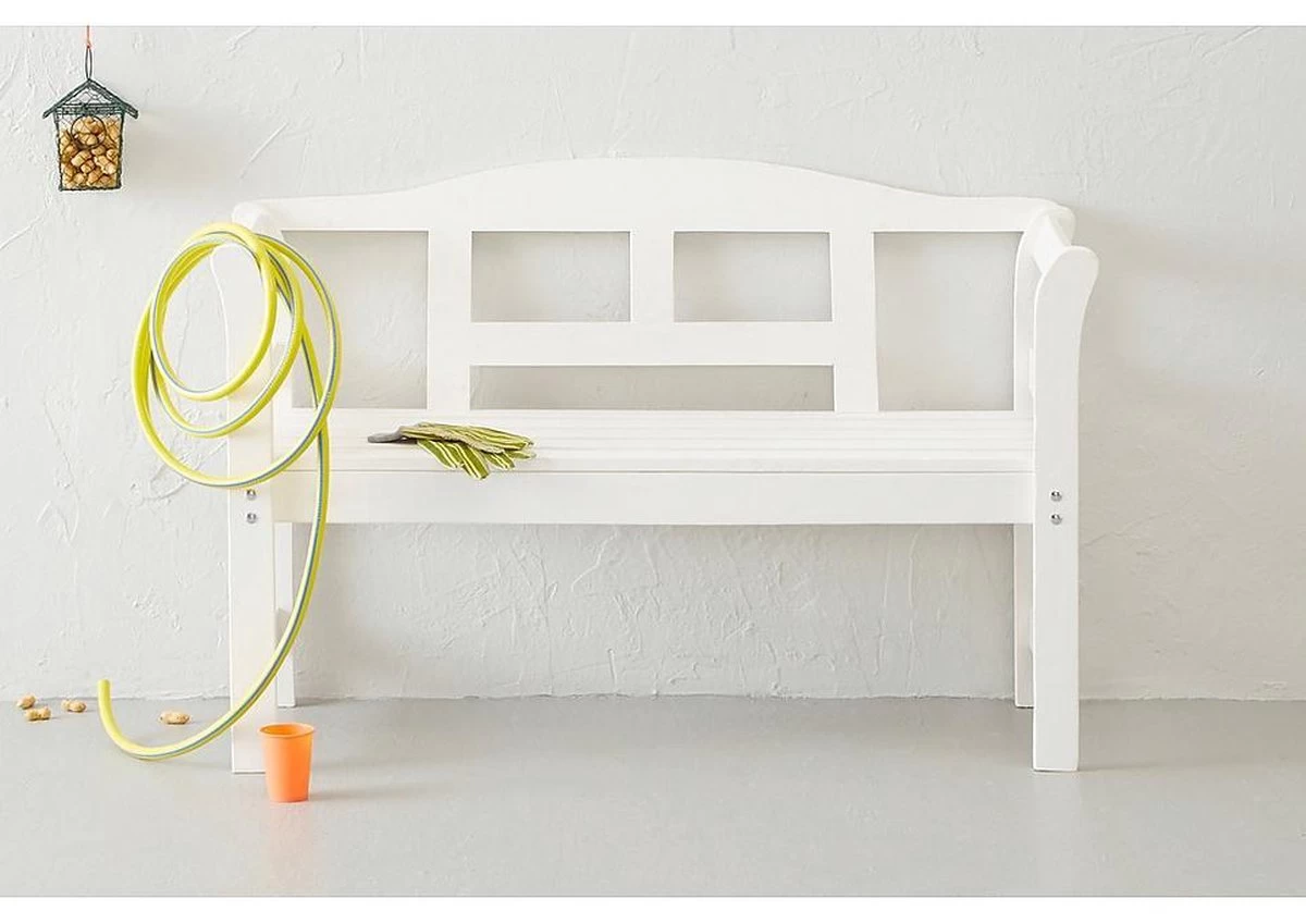 SenS-Line Friesen Tuinbank - Hout - Wit 19 SenS-Line Friesen Tuinbank - Hout - Wit - Afbeelding 17