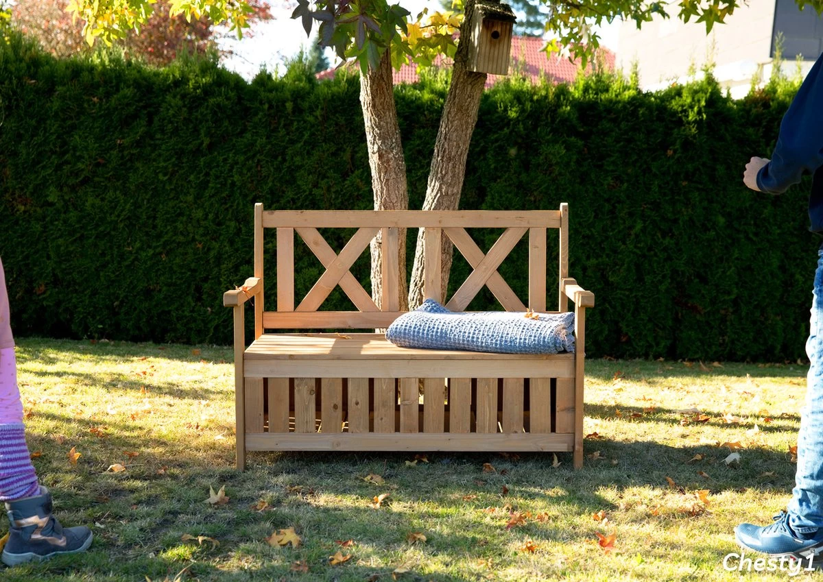 Needs&wants® Houten Tuinbank Met Opbergruimte, 2-zits Kistbank Houten Klassieke Bank Opslag, Grote Tuinopbergbank Van Massief Hout Weerbestendig Voor Buiten Tuin, Balkon, Terras, 115x61x85 Cm, Donker-bruin 8 Needs&wants® Houten Tuinbank Met Opbergruimte, 2-zits Kistbank Houten Klassieke Bank Opslag, Grote Tuinopbergbank Van Massief Hout Weerbestendig Voor Buiten Tuin, Balkon, Terras, 115x61x85 Cm, Donker-bruin - Afbeelding 6