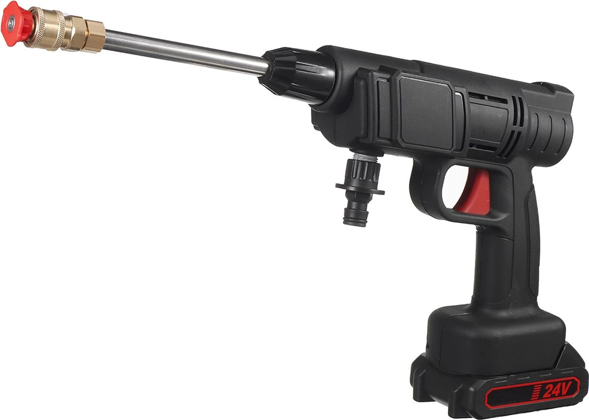 Merkloos Drillpro Elektrische Accu - Hogedrukreiniger - 30Bar - Multifunctioneel Mondstuk - Draagbaar Oplaadbaar Snoerloos - Zwart 8 Merkloos Drillpro Elektrische Accu - Hogedrukreiniger - 30Bar - Multifunctioneel Mondstuk - Draagbaar Oplaadbaar Snoerloos - Zwart - Afbeelding 6