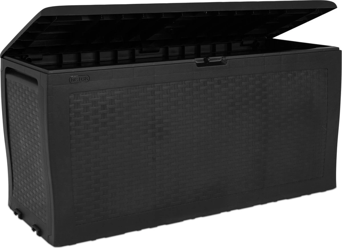 Keter Samoa Opbergbox - 270 L - 117x45x57 Cm - Grafiet 7 Keter Samoa Opbergbox - 270 L - 117x45x57 Cm - Grafiet - Afbeelding 5