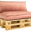 2L Home & Garden Rugkussen Velvet Oud Roze - 120 X 40cm