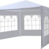 Partytent 3x3m Budget Wit Met Drie Zijwanden
