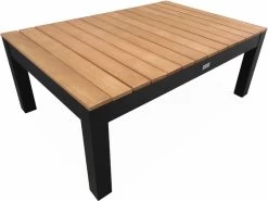 Loungeset 5 Plaatsen Van Aluminium En Eucalyptus – NAZCA – Antraciet Structuur, Lichtgrijs Kussens -Tuinverzorgings Winkel 1200x899 18
