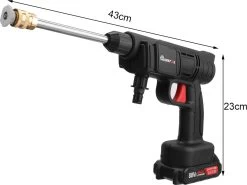 Merkloos Elektrische Accu-Hogedrukreiniger - 1.2mpa - Multifunctioneel Mondstuk - Draagbaar Oplaadbaar Snoerloos - Reinigingsspuitpistool - Met Rijke Accessoires - Voor Auto, Tuin, Terras, Raam - Zwart -Tuinverzorgings Winkel 1200x899 21