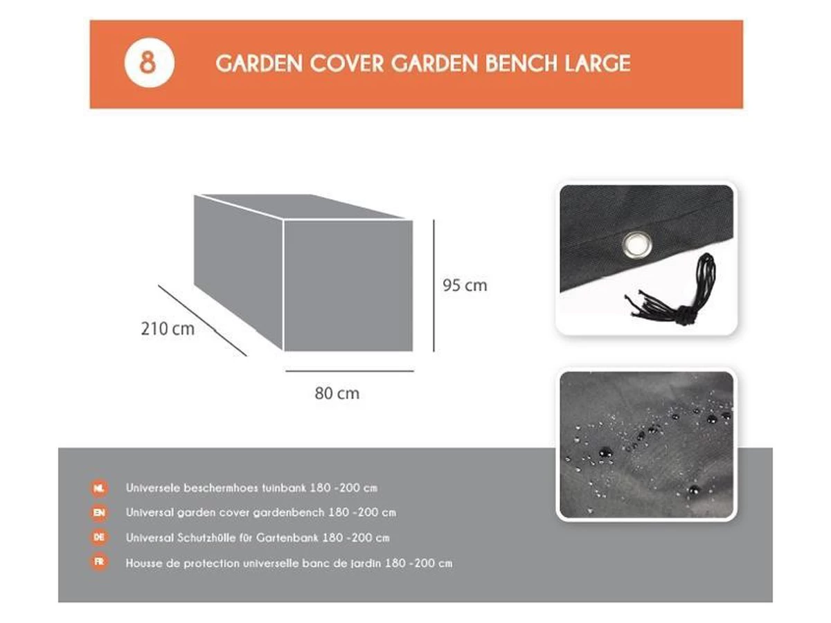 MaximaVida Tuinbank Budapest Oil 170 Cm - Uit Exclusief Mahoniehout 10 MaximaVida Tuinbank Budapest Oil 170 Cm - Uit Exclusief Mahoniehout - Afbeelding 8