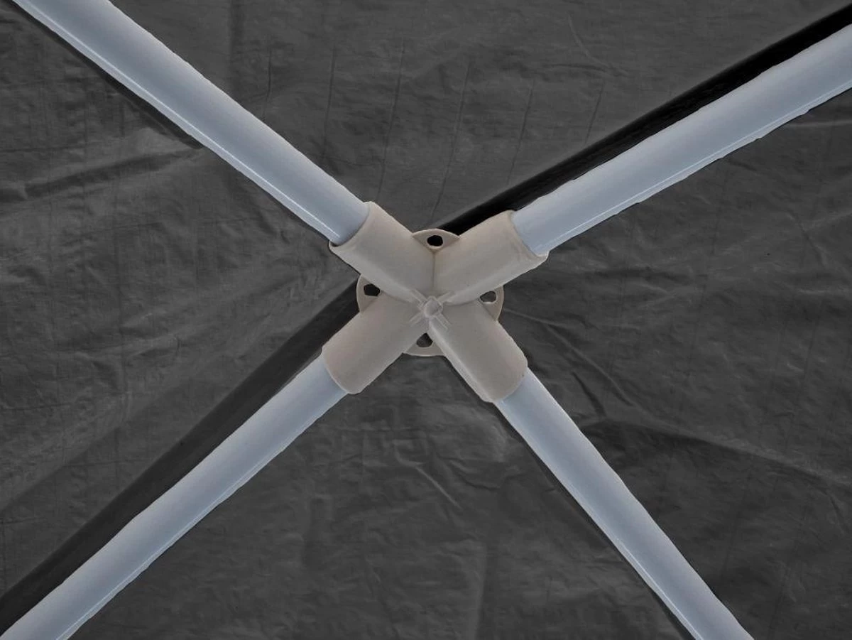 Garden Royal Partytent 3x3m Grijs Met 2 Zijwanden 7 Garden Royal Partytent 3x3m Grijs Met 2 Zijwanden - Afbeelding 5