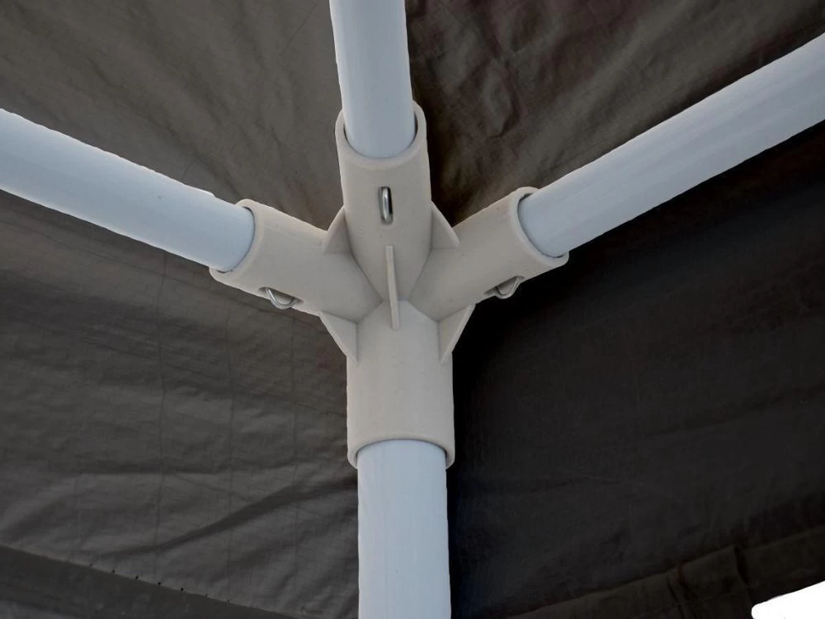 Garden Royal Partytent 3x3m Grijs Met 2 Zijwanden 8 Garden Royal Partytent 3x3m Grijs Met 2 Zijwanden - Afbeelding 6