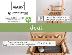Needs&wants® Houten Tuinbank Met Opbergruimte, 2-zits Kistbank Houten Klassieke Bank Opslag, Grote Tuinopbergbank Van Massief Hout Weerbestendig Voor Buiten Tuin, Balkon, Terras, 115x61x85 Cm, Donker-bruin 13 Needs&wants® Houten Tuinbank Met Opbergruimte, 2-zits Kistbank Houten Klassieke Bank Opslag, Grote Tuinopbergbank Van Massief Hout Weerbestendig Voor Buiten Tuin, Balkon, Terras, 115x61x85 Cm, Donker-bruin -Tuinverzorgings Winkel 1200x922