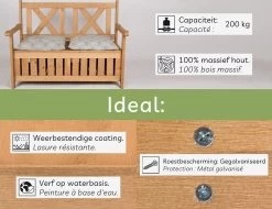 Needs&wants® Houten Tuinbank Met Opbergruimte, 2-zits Kistbank Houten Klassieke Bank Opslag, Grote Tuinopbergbank Van Massief Hout Weerbestendig Voor Buiten Tuin, Balkon, Terras, 115x61x85 Cm, Donker-bruin 18 Needs&wants® Houten Tuinbank Met Opbergruimte, 2-zits Kistbank Houten Klassieke Bank Opslag, Grote Tuinopbergbank Van Massief Hout Weerbestendig Voor Buiten Tuin, Balkon, Terras, 115x61x85 Cm, Donker-bruin -Tuinverzorgings Winkel 1200x922 3