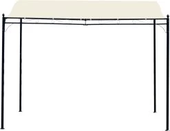 Outsunny Pergola Partytent Paviljoen Overkapping Tent Metaal Crème 297x297 Cm 84C-038 -Tuinverzorgings Winkel 1200x923 1