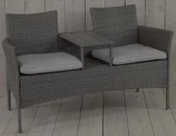 Kynast Memphis Wicker Bank- Tete-a-tete