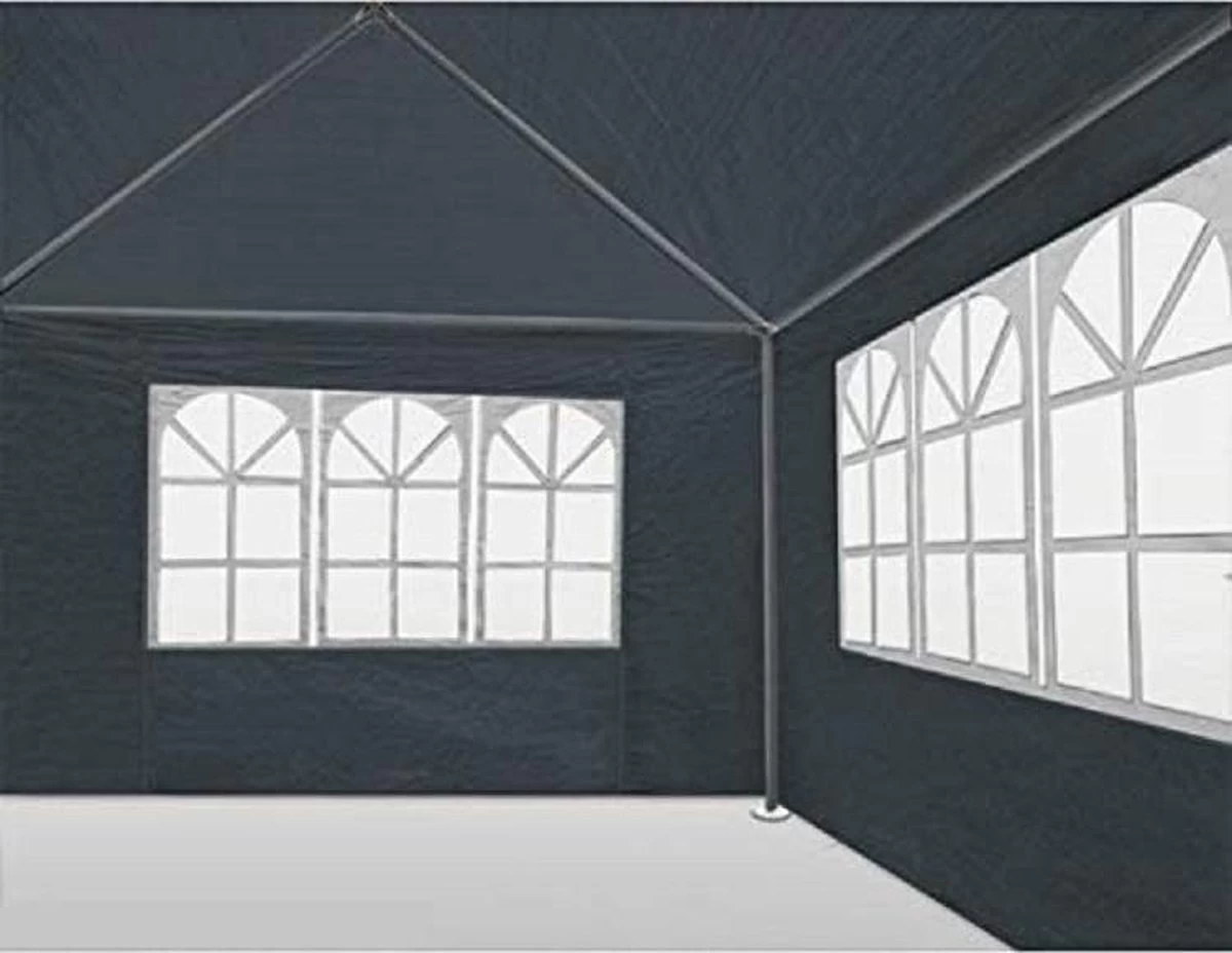 MaxxGarden Partytent - Feesttent Paviljoen - 3x3m - Antraciet 4 MaxxGarden Partytent - Feesttent Paviljoen - 3x3m - Antraciet - Afbeelding 2