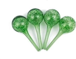 Merkloos Decopatent® 4 Stuks - Waterdruppelaar Voor Planten - Watergever - Glas - Waterbollen - Watergeefsysteem - Plantenbollen - Groen -Tuinverzorgings Winkel 1200x930 3