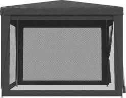 Prolenta Premium Partytent Met 4 Mesh Zijwanden 3x3 M HDPE Antracietkleurig -Tuinverzorgings Winkel 1200x933 1