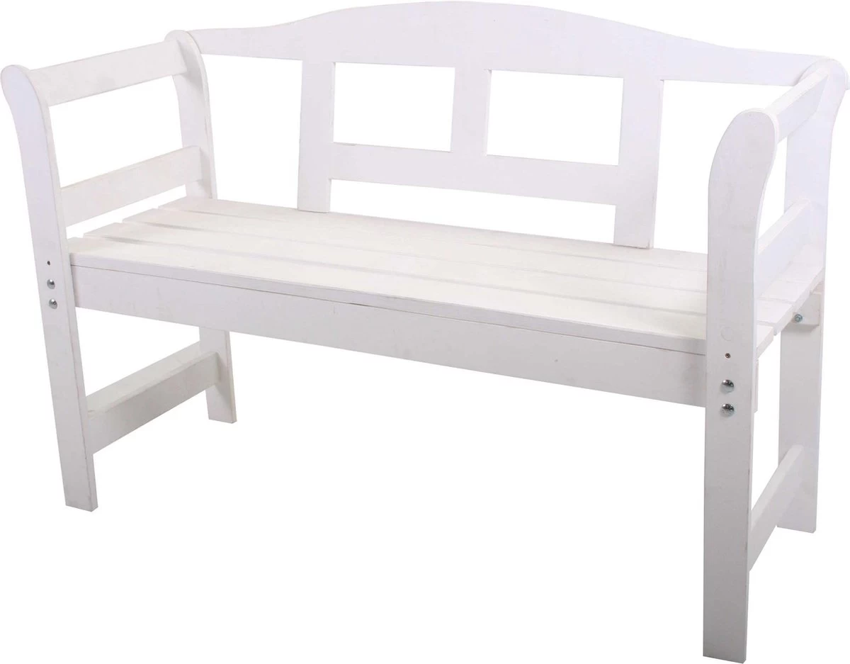 SenS-Line Friesen Tuinbank - Hout - Wit 12 SenS-Line Friesen Tuinbank - Hout - Wit - Afbeelding 10