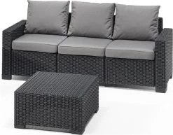 Allibert California Chaise Longue Loungeset - 3 A 4 Personen - Grafiet -Tuinverzorgings Winkel 1200x939 1