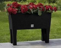 Prosperplast Kunststof Rato Plantenbak Op Poten Met Irrigatiesysteem Antraciet 80 X 33 X 62 Cm - 72 Liter - Balkonbakken/bloembakken -Tuinverzorgings Winkel 1200x946 4